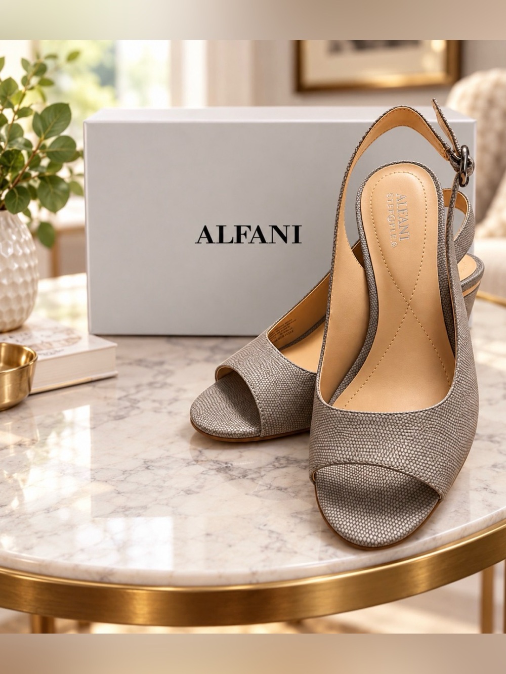 Alfani Open-Toe Slingback